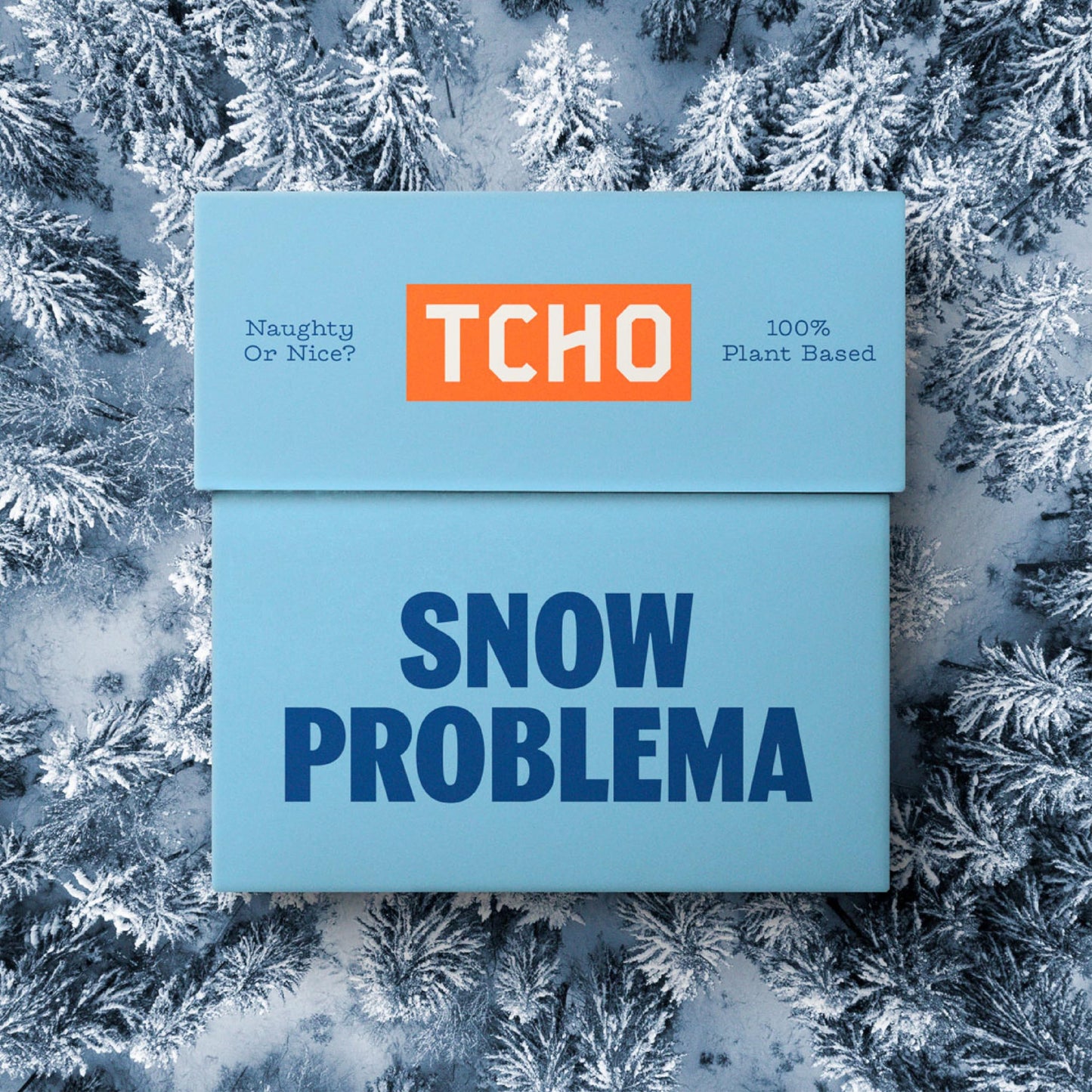 Tcho Snow Problema Gift Box - Gourmet Assortment With Choco Latte, Dark Duo, Holy Fudge, Hazel Nuts, Toffee Time, And Dark & Sal
