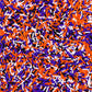 Milovin Edible Halloween Jimmies Sprinkles, 120g, White, Purple, Orange, Black for Cake, Cupcake, Baking, Ice Cream, Cookies