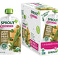 Sprout Organic Stage 2 Baby Food Pouches, Green Beans Peas Butternut Squash, 4 Ounce (Pack Of 10)