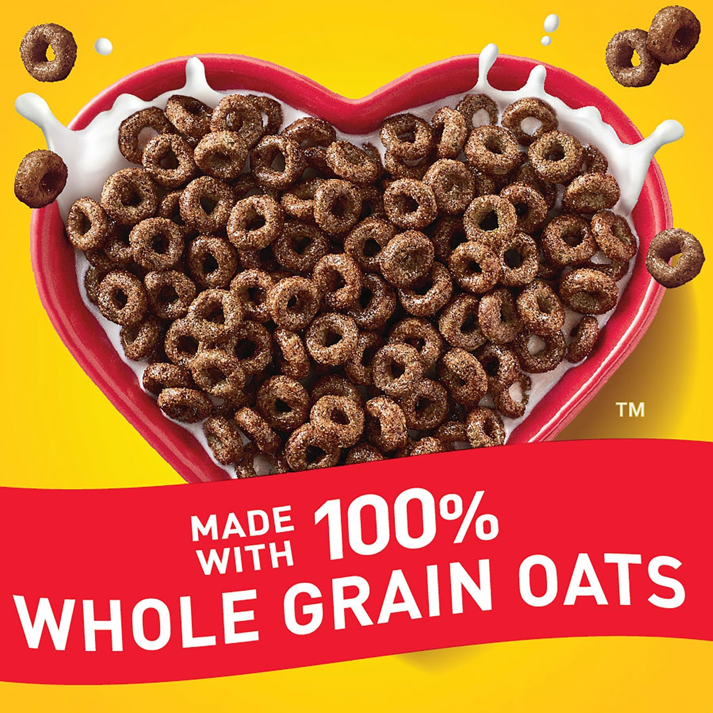 Chocolate Cheerios, Heart Healthy Gluten Free Breakfast Cereal, Made with Whole Grain Oats, Family Size, 19.2 oz