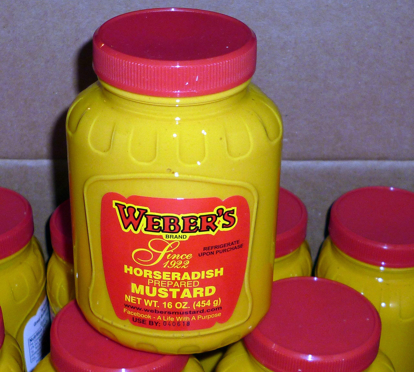 Webers Horseradish Mustard, 16 Oz