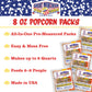 Great Northern Popcorn Movie Theater Style 12-Count Popcorn Packs, 8-Ounce All-in-One Kernel, Salt, Oil Packets, Model 4109 GNP 8OZ
