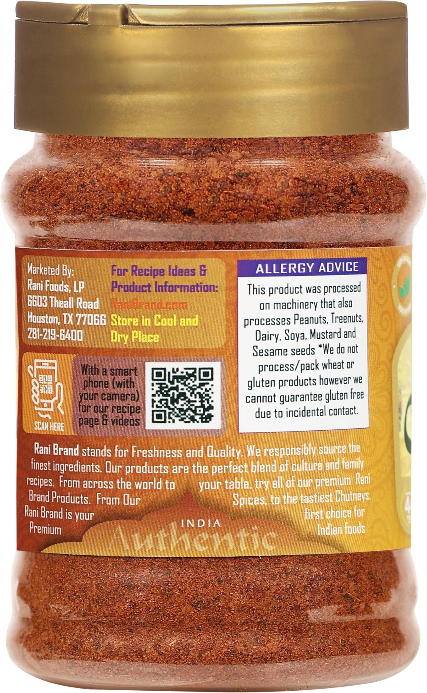 Rani Vindaloo Curry Masala Indian Spice Blend, All Natural, Salt Free, Vegan, 3oz PET Jar