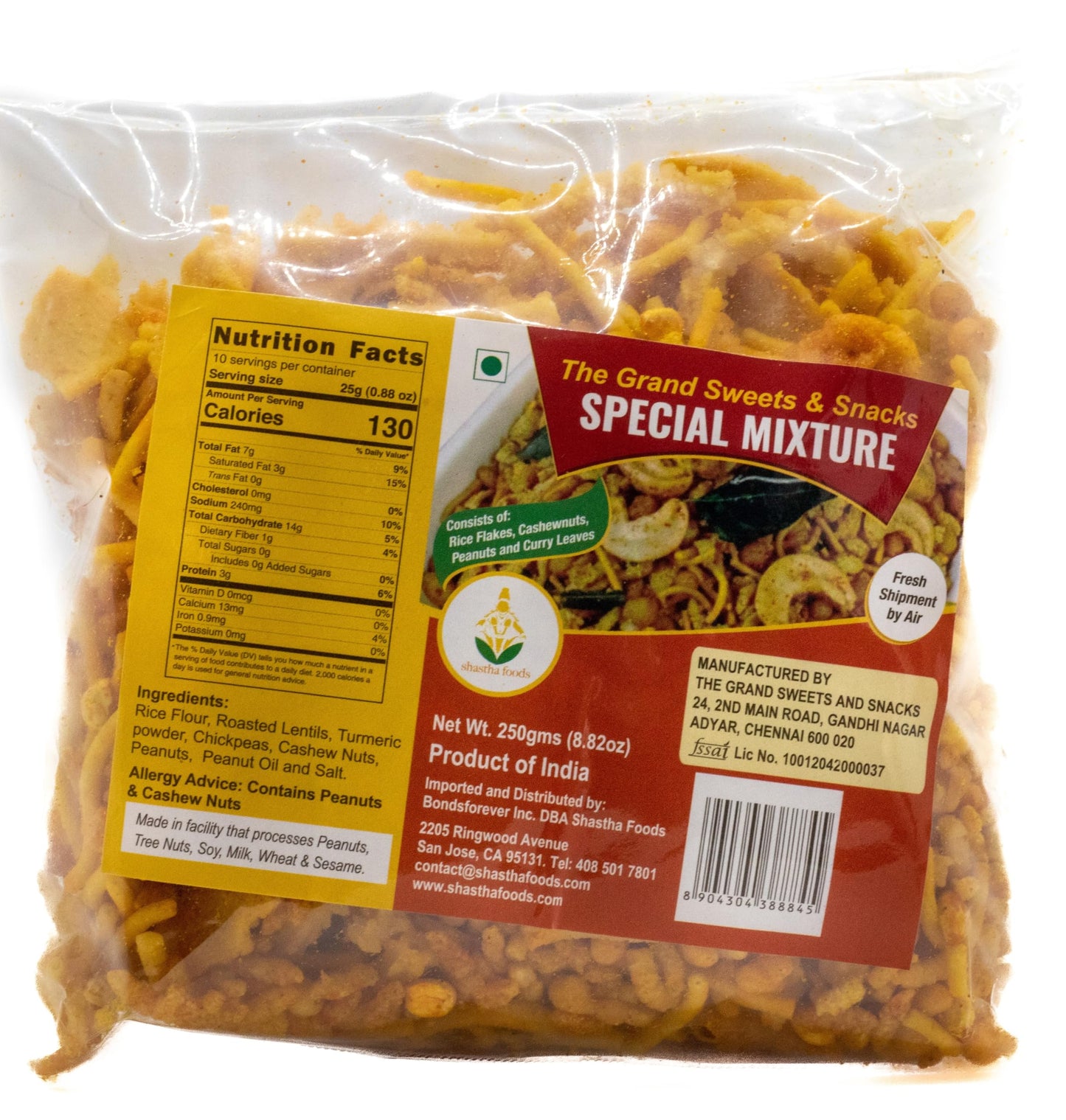 Grand Sweets And Snacks, Adukale Combo - B (Pack Of 4) Contains - Gss Special Mixture 250Gms, Gss Karaboondi 250Gms, Adukale Kay