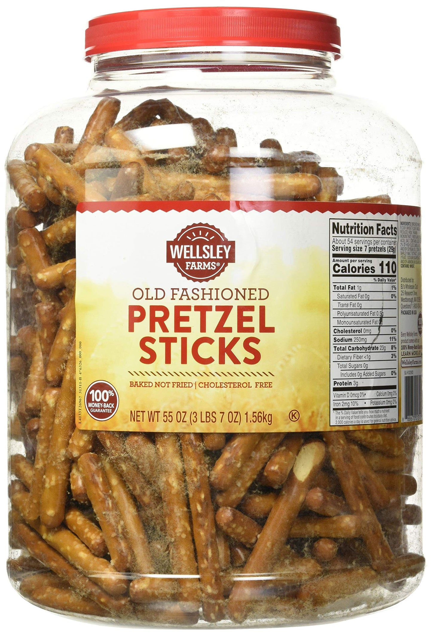 Wellsley Farms Old Fashioned, Baked Pretzel Sticks (Net Wt 55 Oz.)