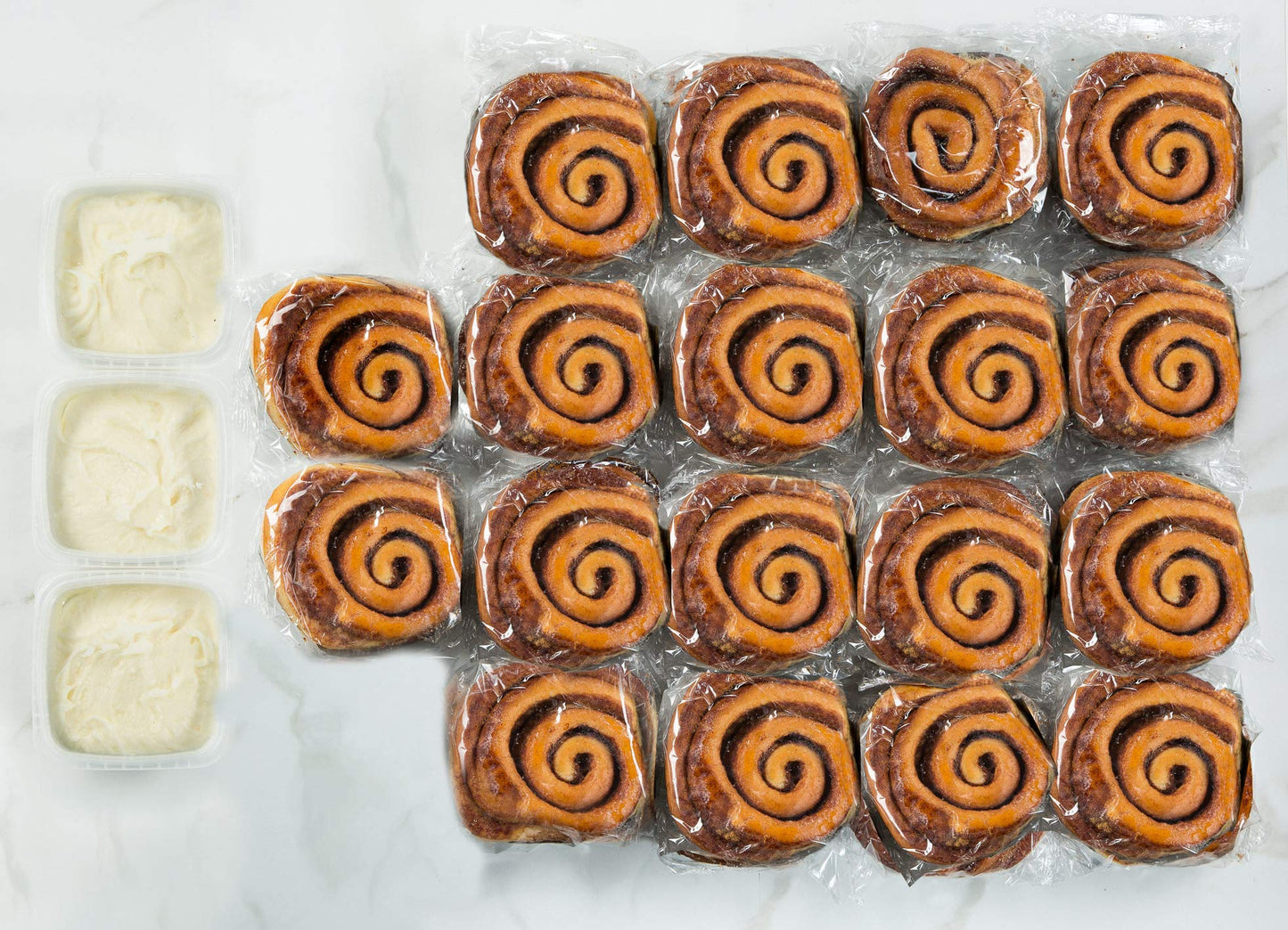 Cinnamon Rolls With Cream Cheese Icing (18 Pack)