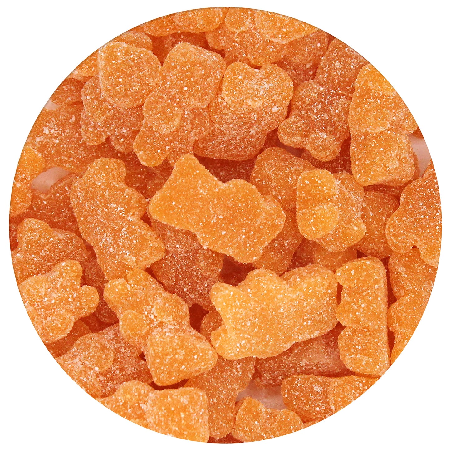 Orange Gummy Bears Sugared, 2.2 Pound Bag, Orange Candy Flavored, The Hampton Popcorn & Candy Company