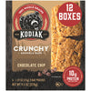 Kodiak Cakes Crunchy Granola Protien Snack Bars, Chocolate Chip, High Protein, 100% Whole Grains, 12 boxes with 6 pouches (144 b