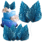 Gyufise 6Pcs Paper Palm Fan Cake Toppers Palm Spear Leaves Fan Cupcake Toppers Cake Insert Decorations Craft DIY Cake Bakeware D