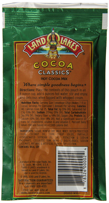 Land-O-Lakes Mint Hot Cocoa Mix 15 Oz (Pack Of 12)
