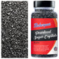 Bakerpan Pearlized Sugar Sprinkles for Baking - 5 Ounce - Sparkling Black Decorating Sugar Crystals for Cookies, Cake Pops, Ice 