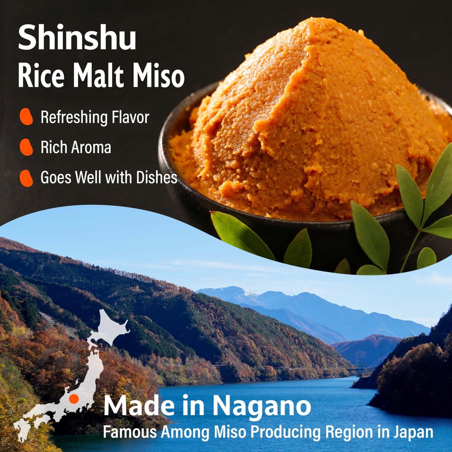 Yamasan Kyoto Uji Japanese Dry Miso Seasoning, Freeze-Dried Miso Powder, No Additives, Vegan, Delicious Flavor For Various Foods