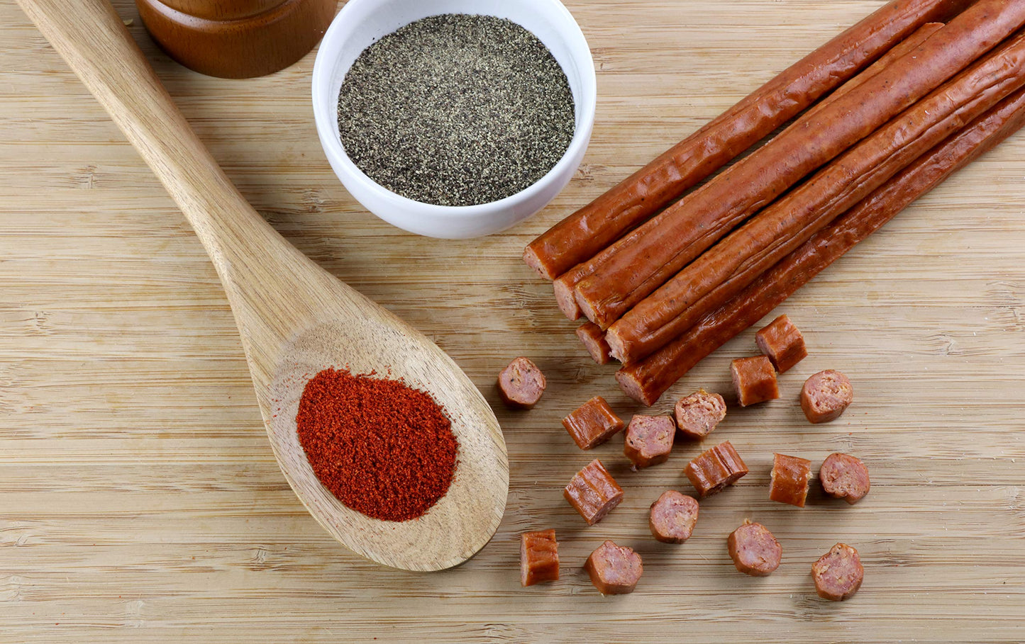 Wenzels Farm Spicy Sticks - High Protein, Gluten Free Snack, 16 Count, No MSG, Natural Smoked, Made in the USA