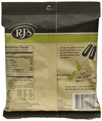 Rj'S Natural Soft Eating Licorice Gummy Candy Delicious Flavor & Delicate Texture 5 X 7.05Oz Bags