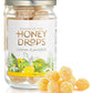 Gourmanity Honey Candy Lemon Drops, 7Oz Jar Gourmet French Candy Honey Drops Honey-Lemon Hard Candy Delicious, Soothing Natural