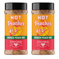 Fire & Smoke Society BBQ Rub, Hot for Peacher, 12.5 oz (2-Pack), Cane Sugar, Smoked Salt, Peach Flavor