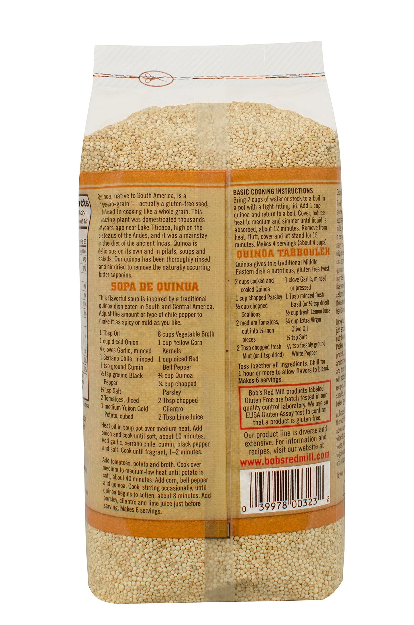 Bob'S Red Mill Organic Grain Quinoa, 26 Ounce Packages (Pack Of 4)