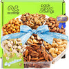 NUT CRAVINGS Gourmet Collection - Congratulations Nuts Gift Basket with Congrats Ribbon + Greeting Card (7 Assortments) Graduati