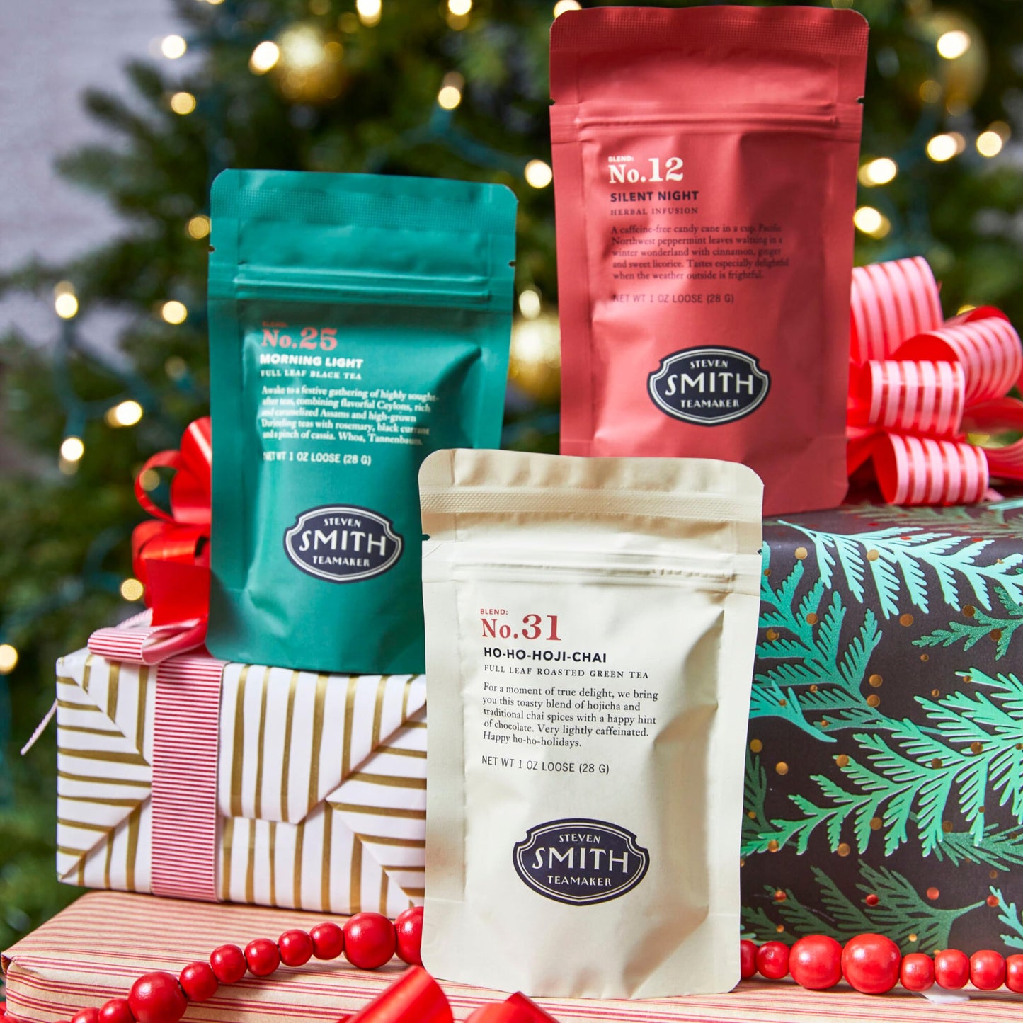 Smith Teamaker Ho-Ho-Hoji-Chai No. 31, Green Tea Blend, Caffeinated, Sugar-Free, Sustainably Grown, Organic Full Leaf Tea, Loose