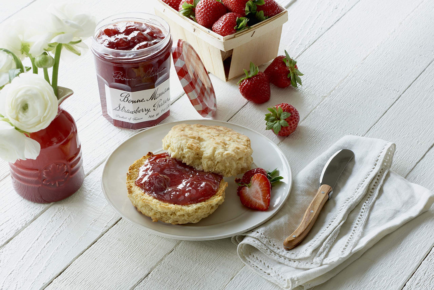 Bonne Maman Fruit Preserves, Variety Pack (Strawberry, Cherry, Apricot), 13 Ounce Jars (Pack Of 3)