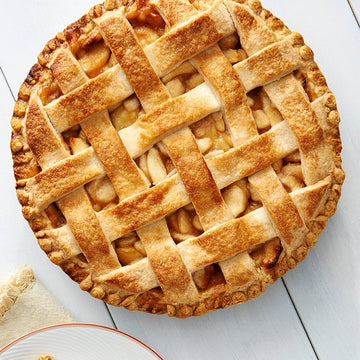Andy Anand Fresh-Baked Apple Pie, 10'' 4.5 lbs - Classic American Dessert with Real Apples, Cinnamon, Flaky Crust, Ideal for All