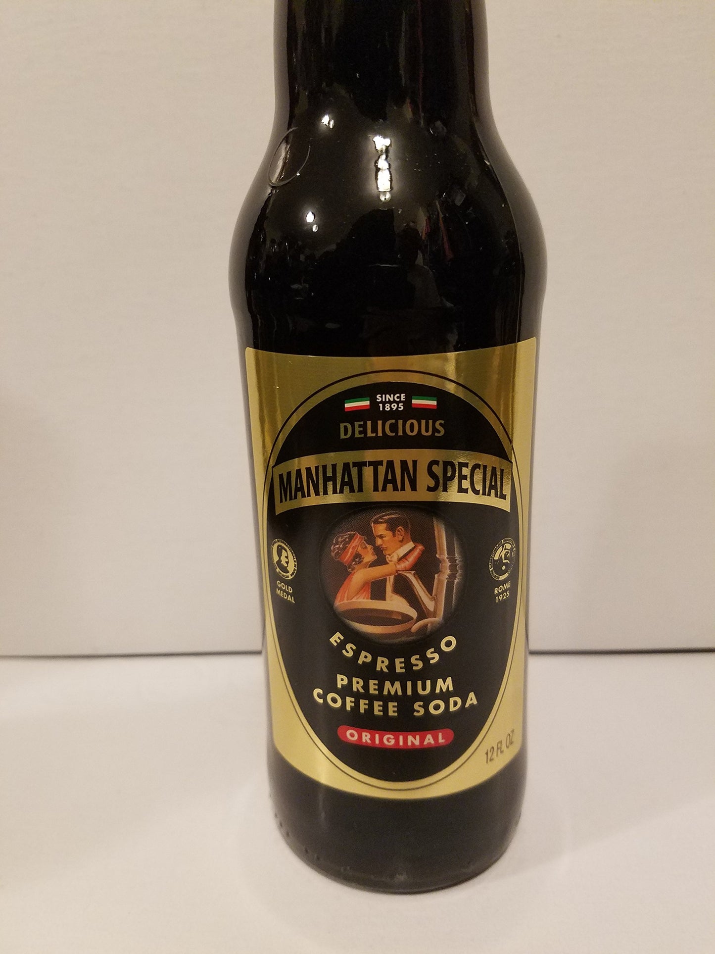 Manhattan Special Espresso Coffee Soda - 12oz Bottles, Pack of 8, Brown