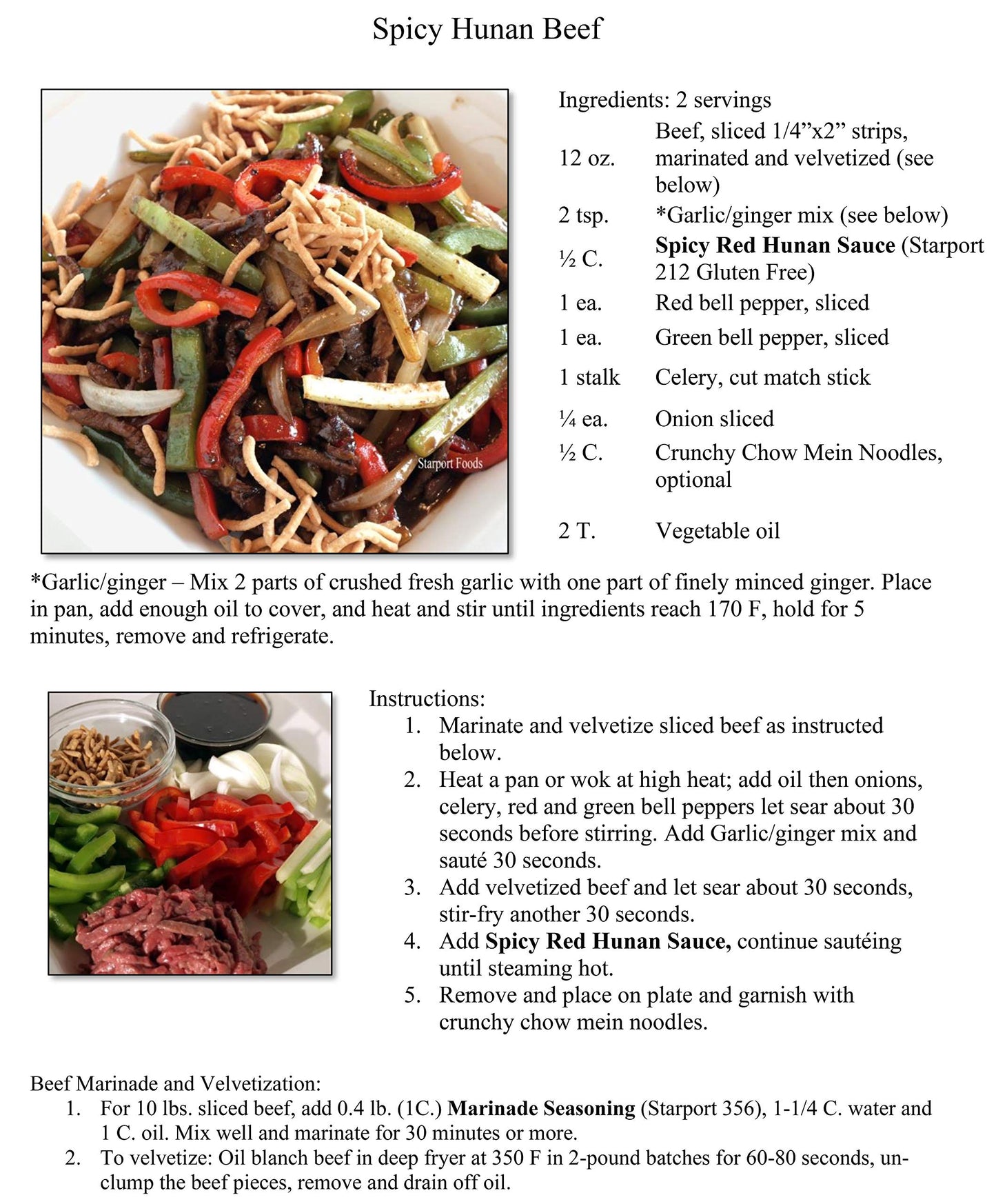 Starport Foods Spicy Red Hunan Sauce - Gluten Free, Vegetarian,1 gallon, NET WT 8.9LB, (142 OZ)