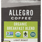 Allegro Coffee Breakfast Blend Pods, Organic, 18 Count, 6.9 Ounce