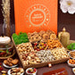 Hyperfoods Rakhi For Brother Rakhi Gift Hamper Rakhi Gift Set For Brother Rakhi With Dryfruits L9 Tray Orange Brazilnut Hazelnut