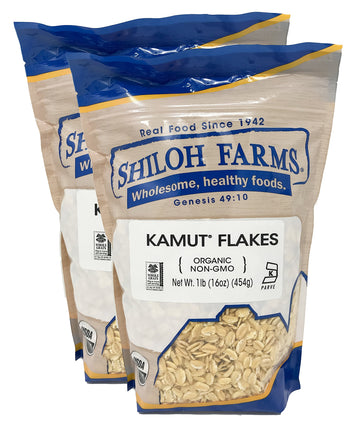 Shiloh Farms - Organic Kamut Flakes, 2 Packs - 16 Ounce Each