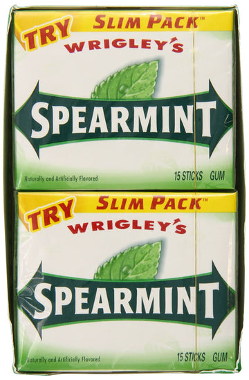 Wrigleys Spearmint, 15-Count (Pack Of 10)