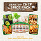 Flavor God Startup Chef Spices Combo Pack of 7 - Herb, Spice & Seasoning Gift Set for Cooking Enthusiasts