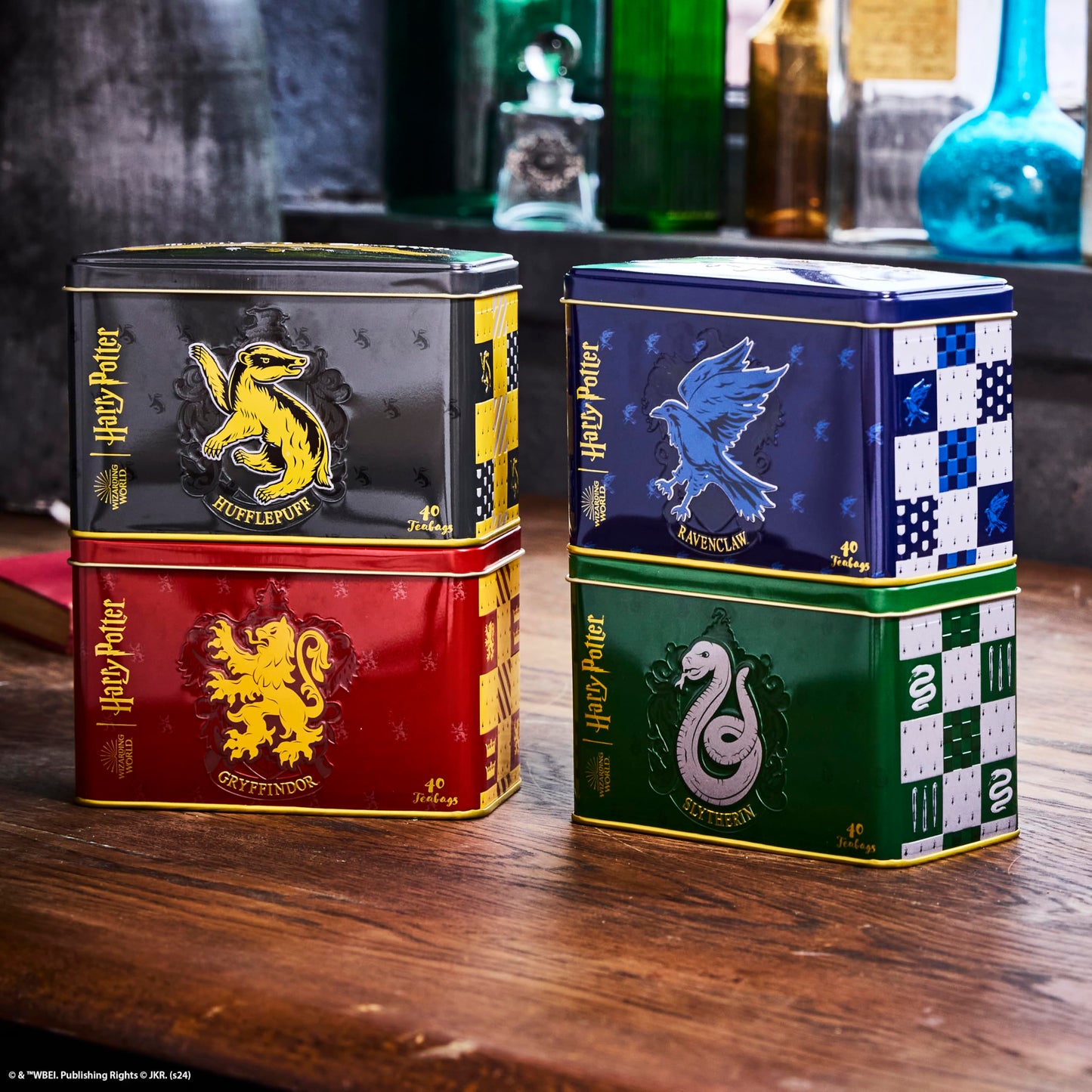 New English Teas Harry Potter Gryffindor Crest Tea Tin With 40 English Breakfast Teabags