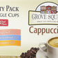 Grove Square Cappuccino Pods Variety, Single Serve, 72 Count, Multi Color, Model 05G75234652