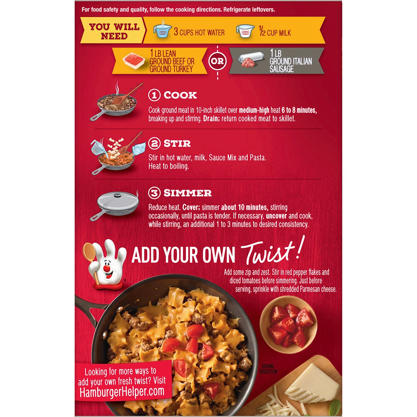 Hamburger Helper Lasagna, 6.9 Oz