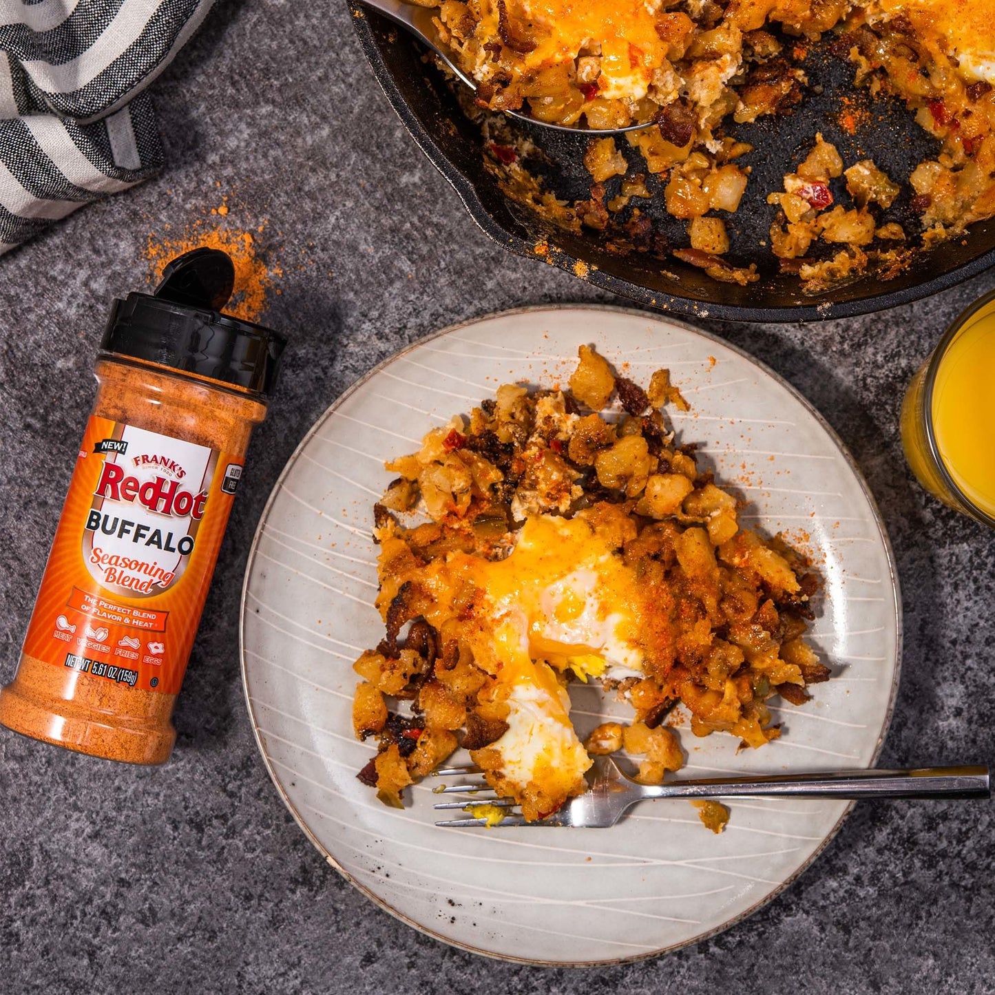 Franks RedHot Buffalo Seasoning Blend (Gluten Free), 5.61 oz