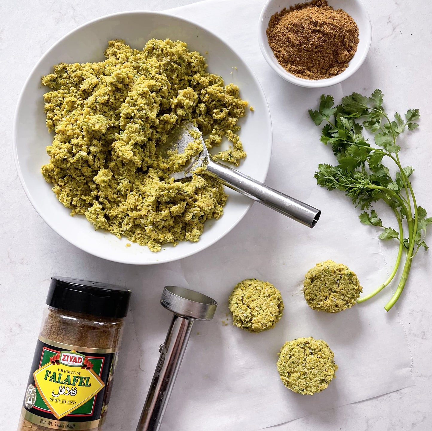 Ziyad Shaker Premium Falafel Spice Blend, Flavorful, Salt-Free, Vegan, Vegetarian, No Colors, No Additives, No Preservatives, 5O