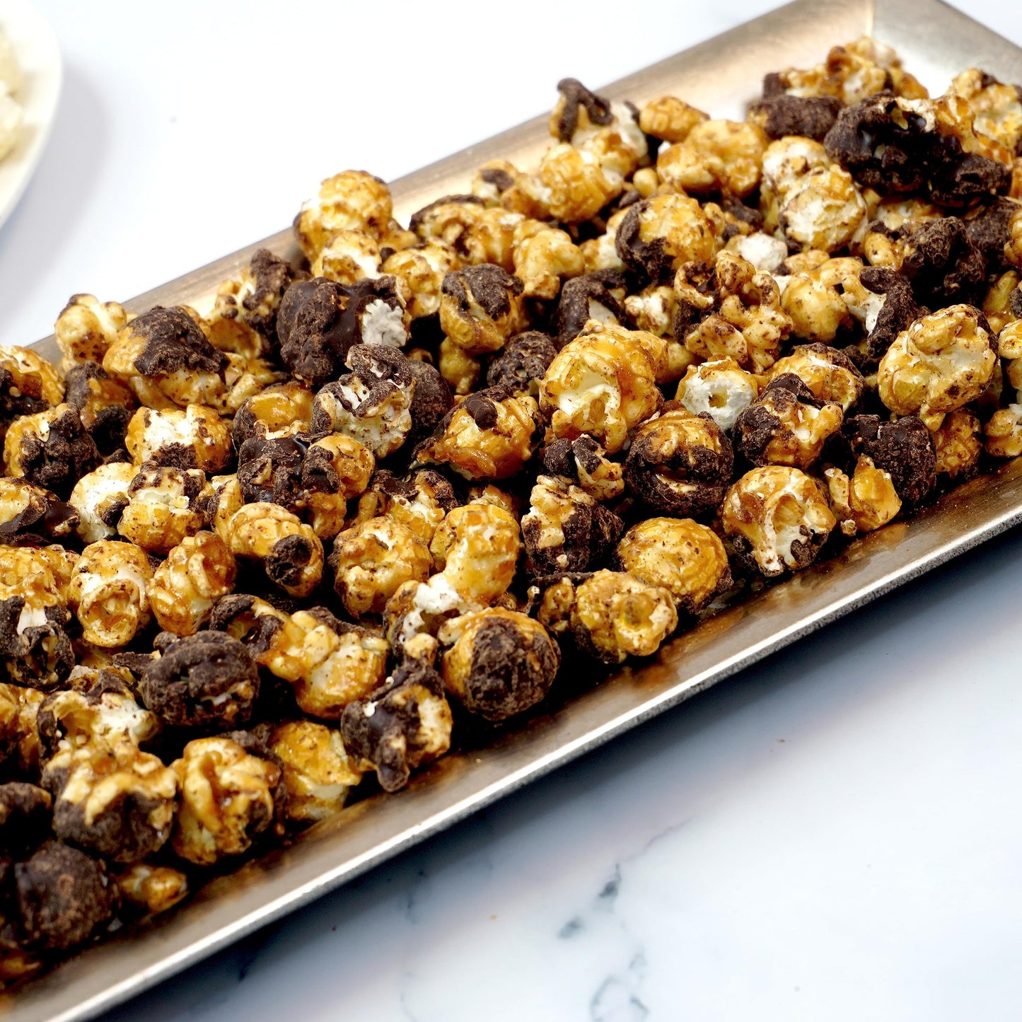 Chocolate Caramel Sea Salt Crunch Popcorn Tin, 24.5 Ounce Popcorn 1 Gallon Tin, Gourmet Popcorn Gift, Birthday Gifts, The Hampto