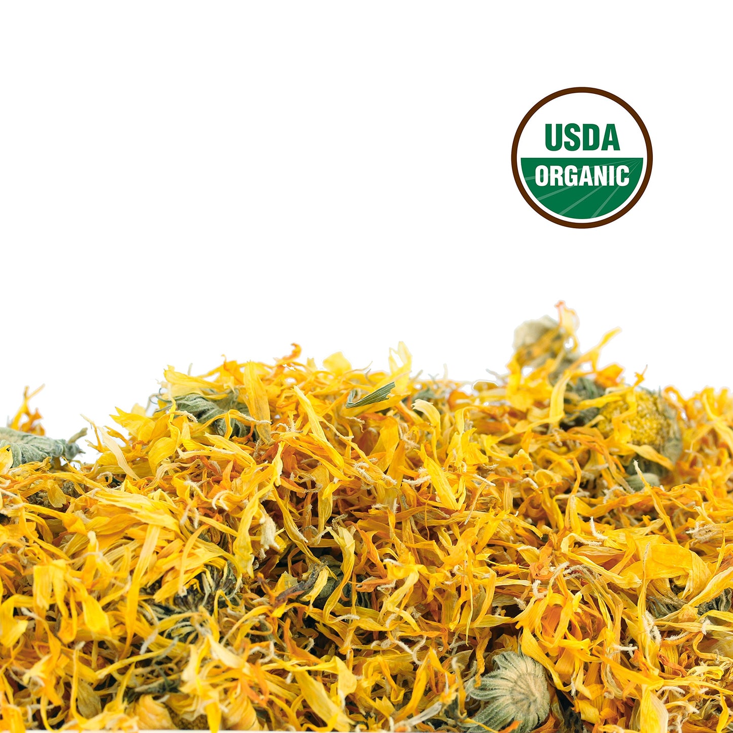 Calendula Tea 1LB (16Oz) 100% CERTIFIED Organic Whole Flower Calendula Herbal Tea (Calendula Officinalis)  Caffeine Free in 1 lbs. Bulk Resealable Kraft BPA free Bags from U.S. Wellness