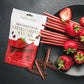 BEEMAX Belgian Chocolate Covered Fruit Sticks - Gourmet Dried Fruit Treat, 3.5 oz Resealable Pouch, Non-GMO, Milk Chocolate, Strawberry