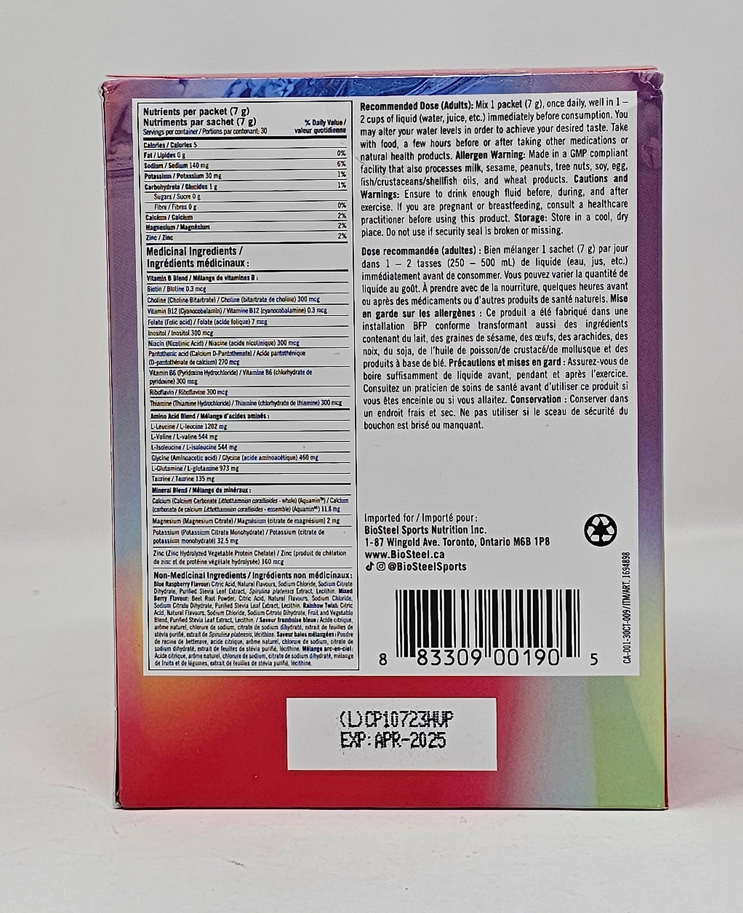 BioSteel Electrolytes Powder Variety Pack - 30 Hydration Packets, Essential Electrolytes, 3 Flavors: Rainbow Twist, Blue Raspberry, Mixed Berry
