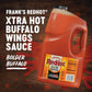 Franks RedHot Xtra Hot Buffalo Wings Sauce, 1 Gallon Jug, Model 82317 - Extra Hot, Perfect for Spicy Apps and Snacks