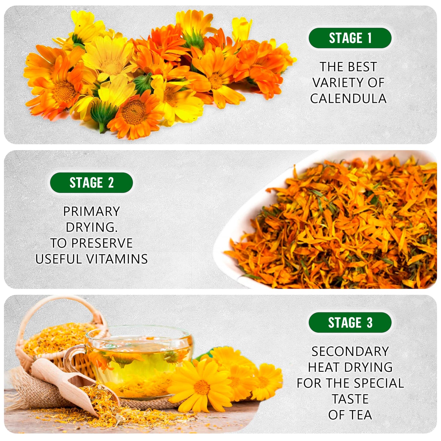 TeaDreamTea Calendula Tea - Dried Marigold Flowers, Caffeine Free, 6 oz