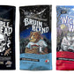 Raven's Brew Whole Bean Coffee Variety Pack - 3 Delicious Flavors - Double Dead, Bruin Blend and Wicked Wolf - 12oz each