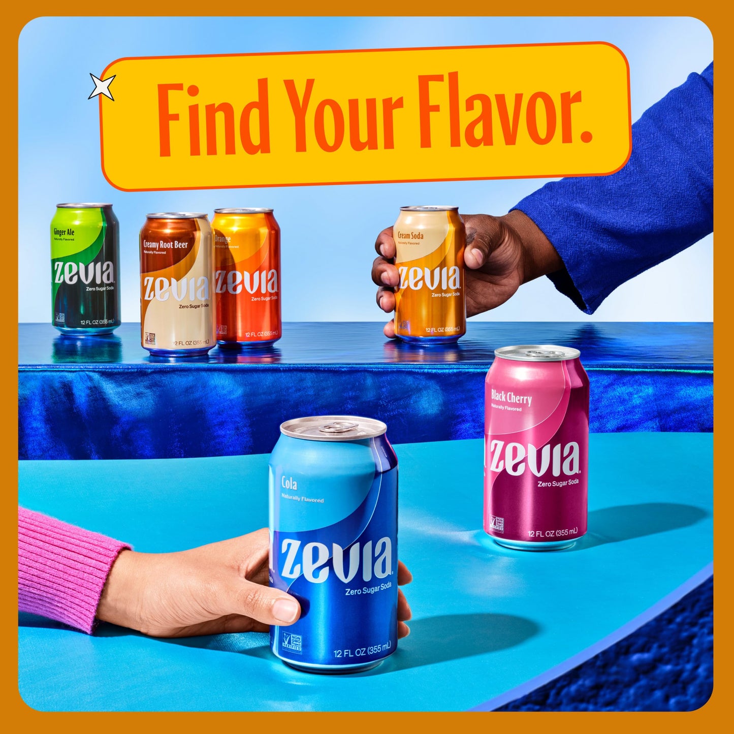 Zevia All Natural Soda, Orange, 12-Ounce Cans (Pack Of 24), 12 Fl Oz (Pack Of 24)