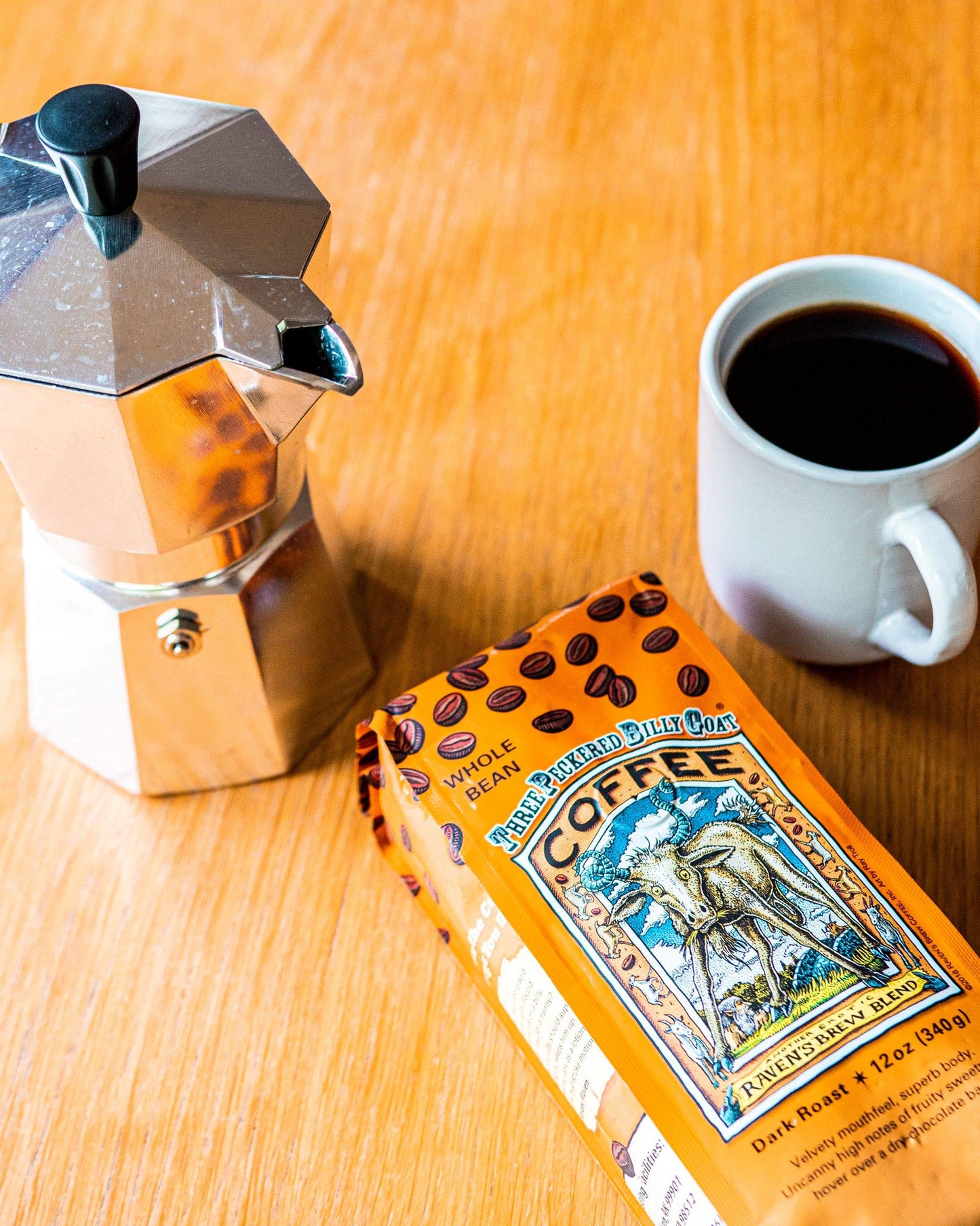 Raven'S Brew Ground Coffee Variety Pack - 3 Delicious Flavors - Three Peckered Billy Goat, Deadman'S Reach And Double Dead - 12O