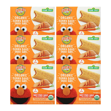 Earth'S Best Organic Kids Snacks, Sesame Street Toddler Snacks, Organic Sunny Days Snack Bars For Toddlers 2 Years And Older, Sw