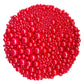 Sentovac Edible Red Pearl Sugar Sprinkles 4.23Oz/ 120G Edible Candy Pearls For Decorating | Edible Cake Cupcake Sprinkles For Halloween Christmas | Cookie And Ice Cream Topper Decorations