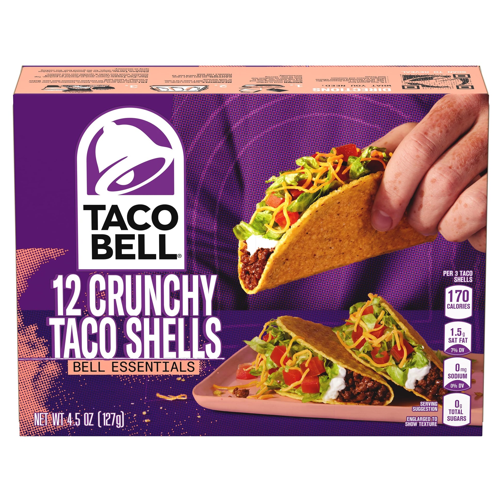 Taco Bell Crunchy Taco Shells (12 ct Box)