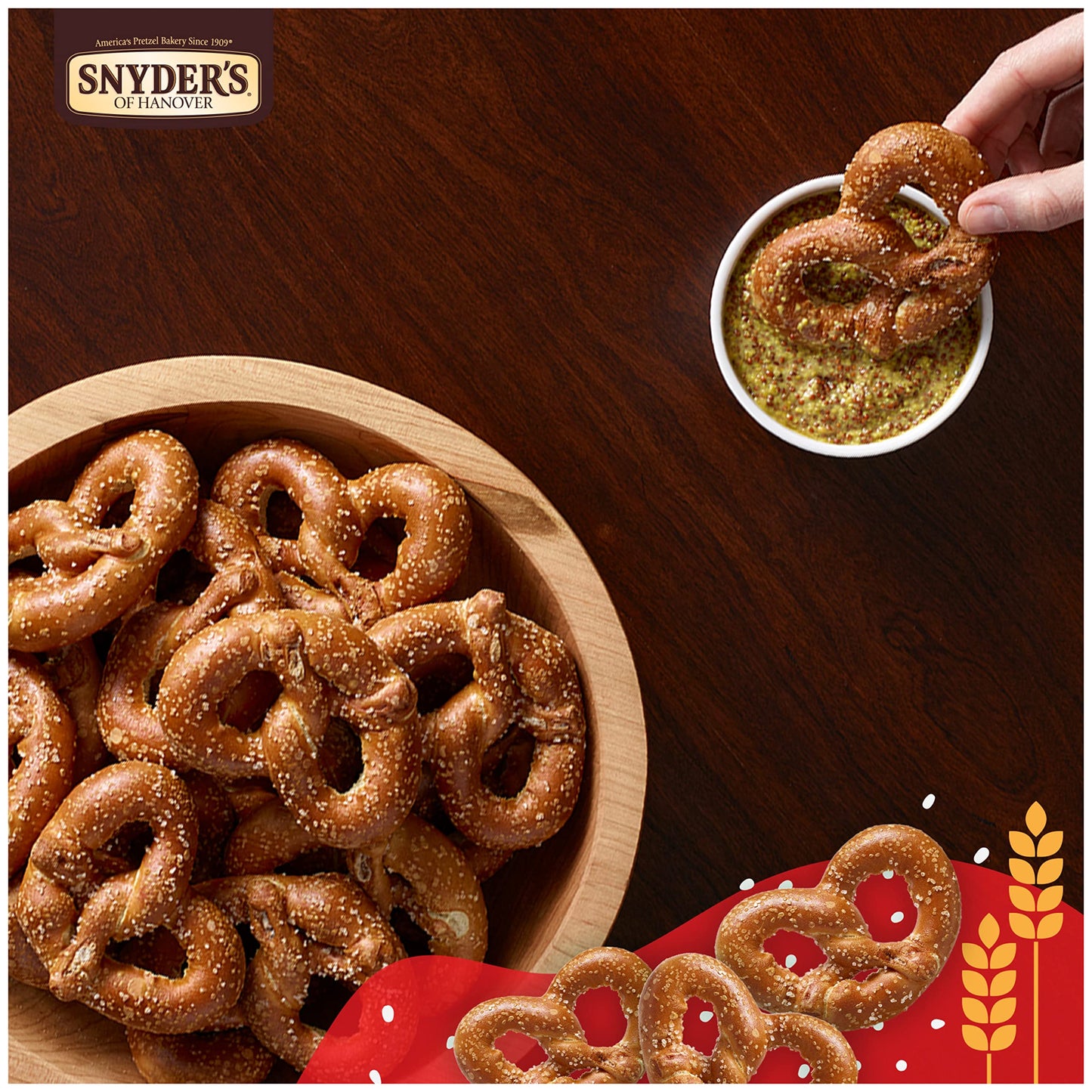 Snyder'S Of Hanover Pretzels, Sourdough Hard Pretzels, 13.5 Oz Box (Pack Of 12)